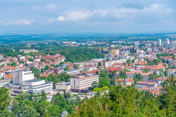 Aerial View Bulgarian Town Vratsa — 스톡 사진