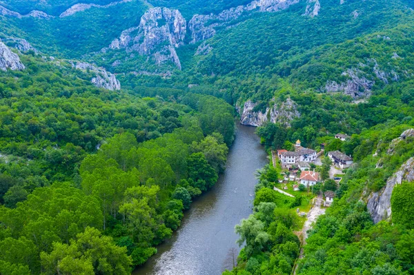 Cherepish Kolostor Található Iskar Folyó Partján Bulgáriában — Stock Fotó