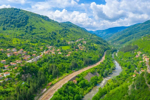 Місто Лакатник Ущелина Річки Іскар Болгарії — стокове фото