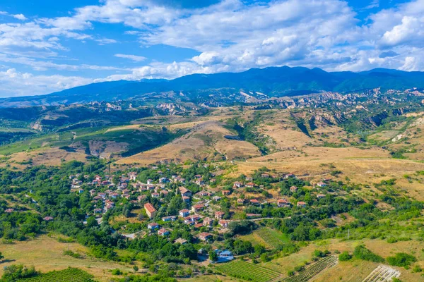Winnica Rozprzestrzeniająca Się Regionie Pobliżu Melnika Bułgarii — Zdjęcie stockowe