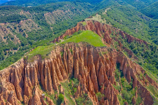 Bulgar Stob Kasabası Yakınlarındaki Kum Piramitleri — Stok fotoğraf