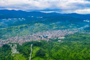 Bulgar kenti Batak 'ın hava manzarası