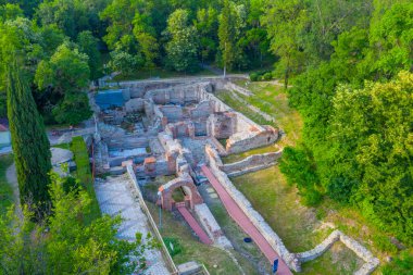 Bulgaristan 'ın Hisarya kentinde Roma hamamlarının kalıntıları