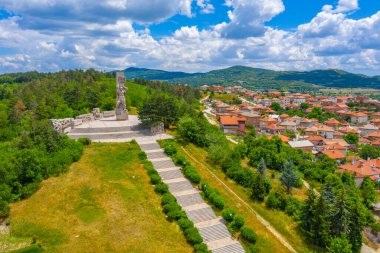 Bulgaristan 'ın Panagyurishte kentindeki Ulusal Anma Kompleksi Apriltsi