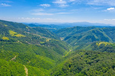 Bulgaristan 'ın Zlatograd kenti yakınlarındaki Doğu Rodopes dağının manzarası