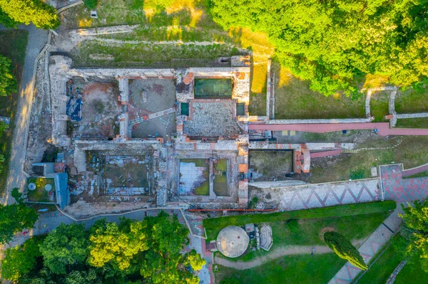 Vue Aérienne Des Ruines Romaines Hisarya Bulgarie — Photo