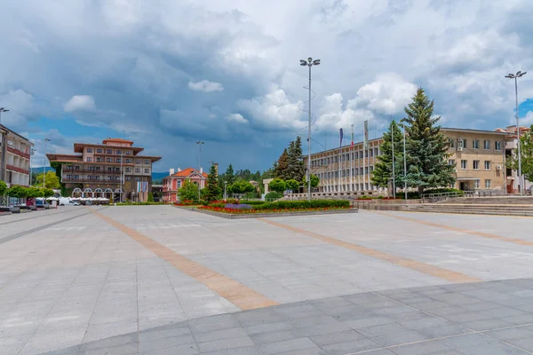Plaza Principal Ciudad Búlgara Panagyurishte —  Fotos de Stock