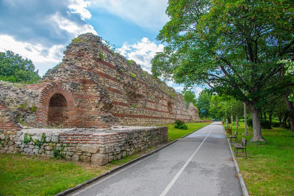 Antigua Fortificación Antigua Ciudad Romana Diocletianopolis Actualmente Conocida Como Hisarya —  Fotos de Stock