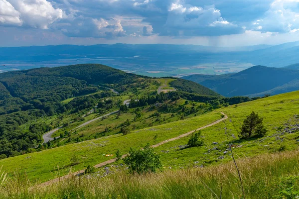 Cordillera Central Los Balcanes Vista Desde Pico Buzludzha Bulgaria —  Fotos de Stock