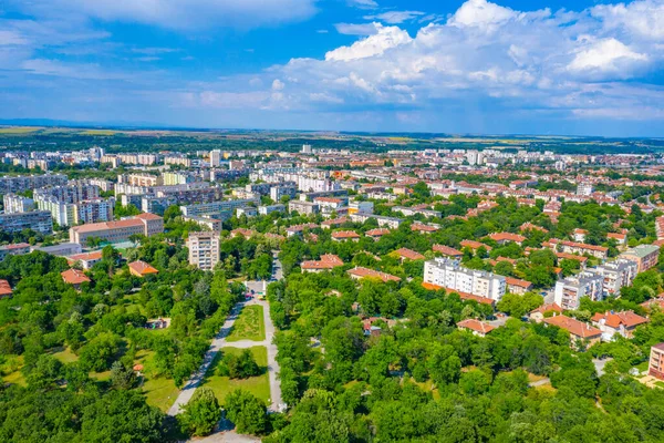 Aerial View Bulgarian Town Dimitrovgrad — 스톡 사진