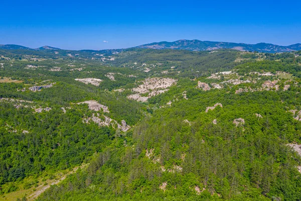 Landschap Van Oost Rhodopes Berg Bulgarije Buurt Van Kardzhali Stad — Stockfoto