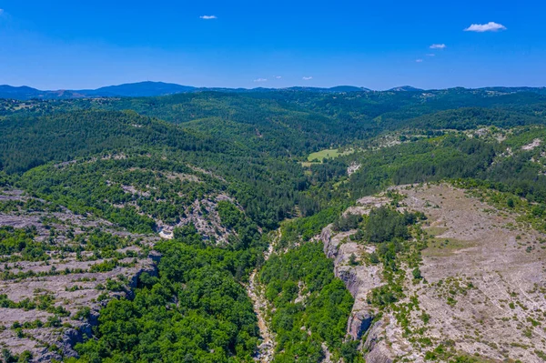 Vallei Van Een Kleine Kreek Het Oosten Van Rhodopes Gebergte — Stockfoto