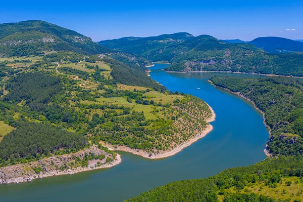 Los Meandros Del Río Arda Cerca Aldea Ribartsi Bulgaria — Foto de Stock