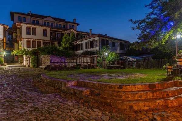 Bulgaristan 'ın Zlatograd kentindeki Etnoğrafya kompleksindeki tarihi binalar