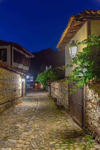 Bulgaristan 'ın Zlatograd kentindeki Etnoğrafya kompleksindeki tarihi binalar