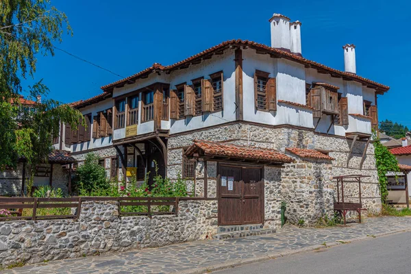 Bulgaristan Zlatograd Kentindeki Etnoğrafya Kompleksindeki Tarihi Binalar — Stok fotoğraf