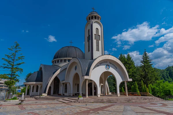 Szent Vissarion Smolenski Templom Cirill Nyelven Írva Smolyban Bulgáriában — Stock Fotó
