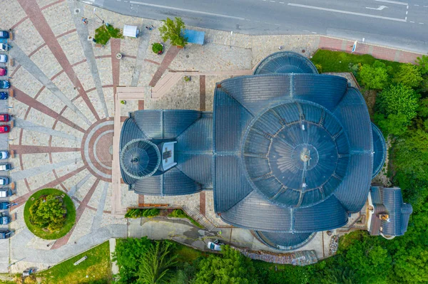 Kerk Van Sint Vissarion Smolenski Geschreven Cyrillisch Smolyan Bulgarije — Stockfoto