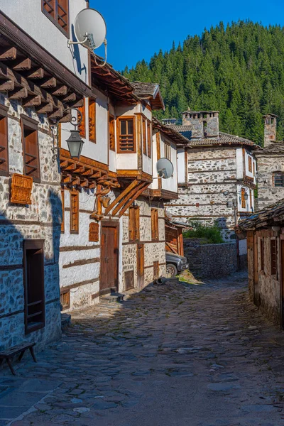 Bulgaristan 'ın Shiroka Laka köyündeki tarihi binalar