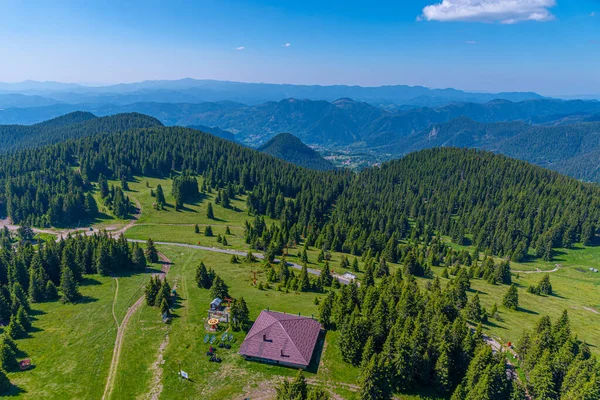 Rodopes Montañas Que Rodean Pamporovo Pueblo Bulgaria Durante Verano — Foto de Stock
