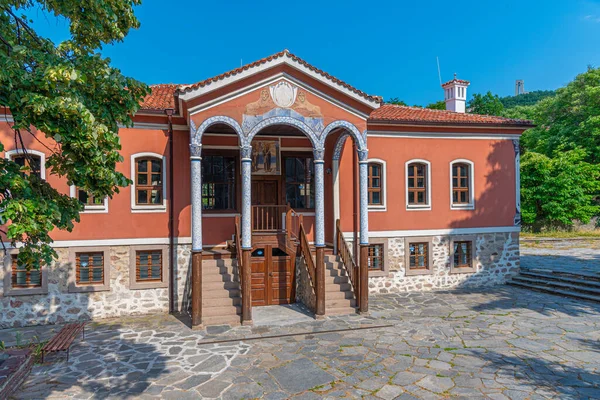 Edifício Velha Escola Perushtitsa Bulgária — Fotografia de Stock