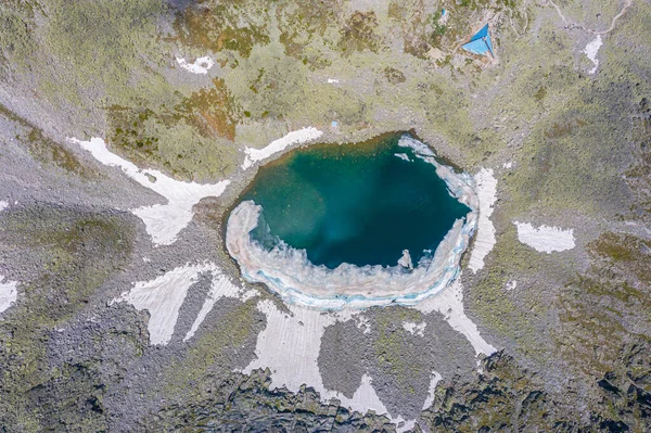 Λίμνες Moraine Στο Δρόμο Για Την Κορυφή Musala Στη Βουλγαρία — Φωτογραφία Αρχείου