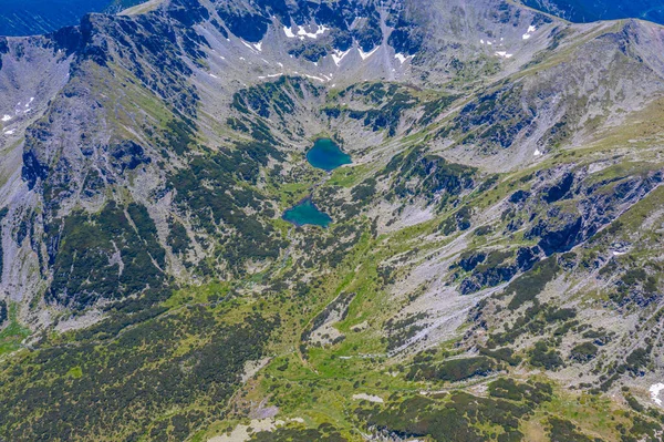 Moraine Jeziora Drodze Szczyt Musala Bułgarii — Zdjęcie stockowe