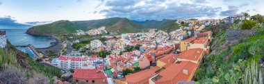 San Sebastian de la Gomera 'nın hava manzarası, Kanarya Adaları, İspanya