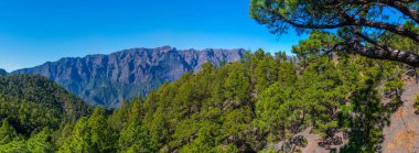 Caldera de Taburiente Ulusal Parkı Panoraması La Palma, Kanarya Adaları, İspanya