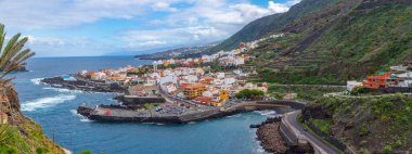 Garachico 'nun Tenerife' deki havadan görünüşü, Kanarya Adaları, İspanya