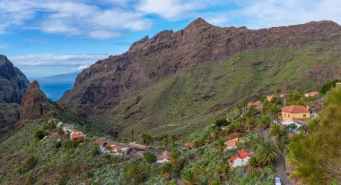 Masca köyü Tenerife, Kanarya Adaları, İspanya 'da pitoresk bir vadide yer almaktadır.