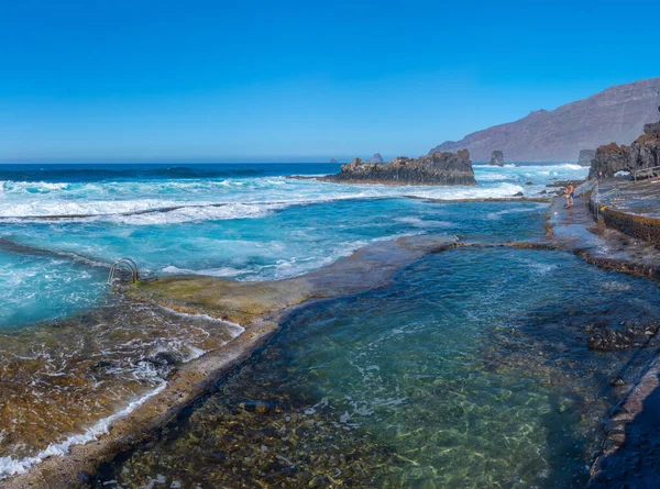 Felsenpool Maceta Auf Der Insel Hierro Auf Den Kanarischen Inseln — Stockfoto