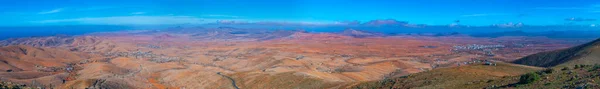 Aerial View Barren Landscape Fuerteventura Canary Islands Spain — ストック写真