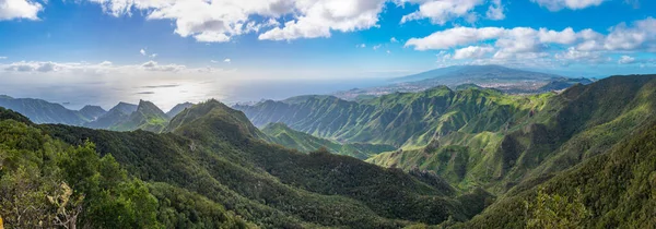 Pico Teide Visto Desde Las Montañas Anaga Tenerife Islas Canarias —  Fotos de Stock