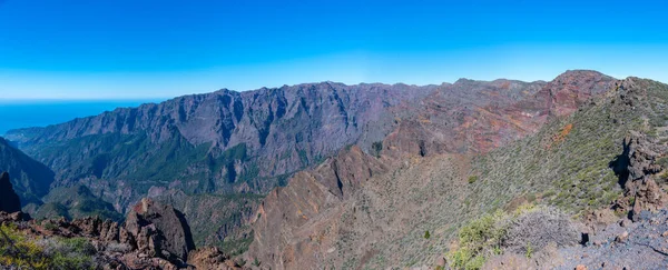 Panorama Del Parque Nacional Caldera Taburiente Palma Islas Canarias España —  Fotos de Stock