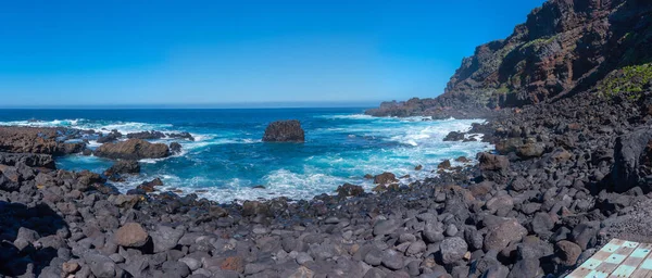 Robusta Costa Isla Hierro Pozo Las Calcosas Islas Canarias España — Foto de Stock