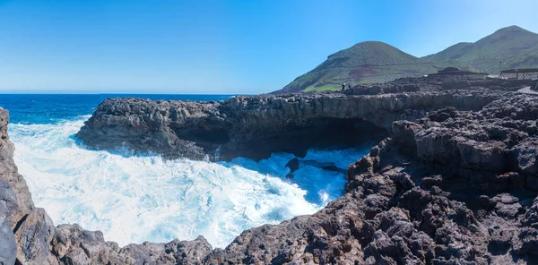 Meereshöhle Bei Charco Manso Auf Der Insel Hierro Auf Den — Stockfoto