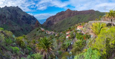 Masca köyü Tenerife, Kanarya Adaları, İspanya 'da pitoresk bir vadide yer almaktadır.