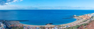 Playa de los Cristianos 'un Tenerife' deki havadan görünüşü, Kanarya Adaları, İspanya