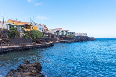 İspanya 'nın Kanarya Adaları' ndaki El Hierro adasının kıyısındaki Tamaduste köyü..