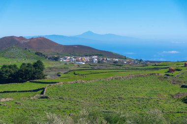San Andres köyü ve El Hierro kırsal alanı, Kanarya adaları, İspanya.