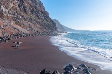 Playa del Verodal Sahili El Hierro Adası, Kanarya Adaları, İspanya .