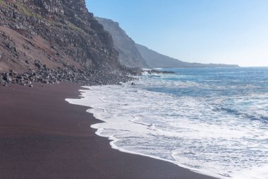Playa del Verodal Sahili El Hierro Adası, Kanarya Adaları, İspanya .