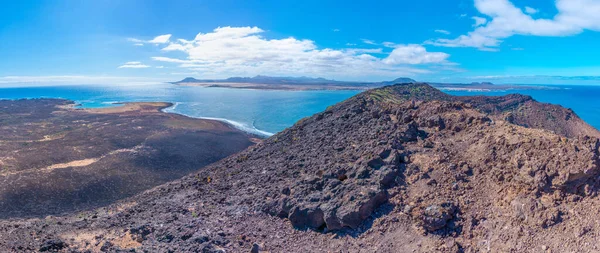 Volcanic Landscape Isla Lobos Canary Islands Spain — ストック写真