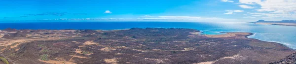 Вулканічний Ландшафт Острова Лобос Канарські Острови Іспанія — стокове фото