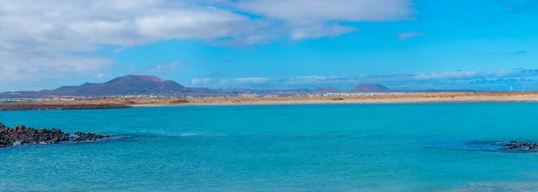 Fuerteventura Pohled Ostrova Lobos Kanárské Ostrovy Španělsko — Stock fotografie