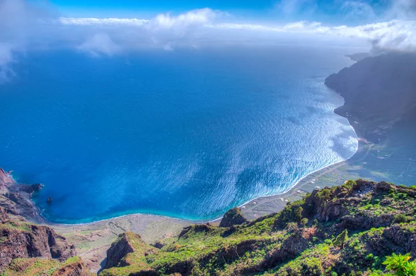 Luftaufnahme Der Strände Auf Der Insel Hierro Vom Mirador Isora — Stockfoto