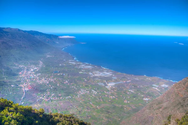 Aerial View Golfo Valley Mirador Jinama Hierro Canary Islands Spain — Stock Photo, Image