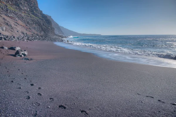 Playa del Verodal Sahili El Hierro Adası, Kanarya Adaları, İspanya .