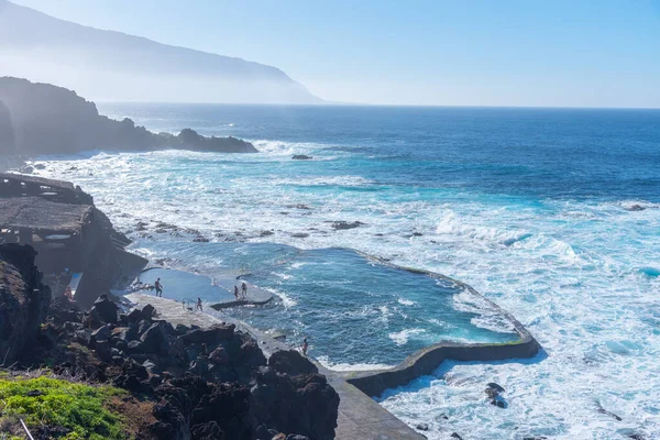 Piscina Rocciosa Maceta Sull Isola Hierro Isole Canarie Spagna — Foto Stock